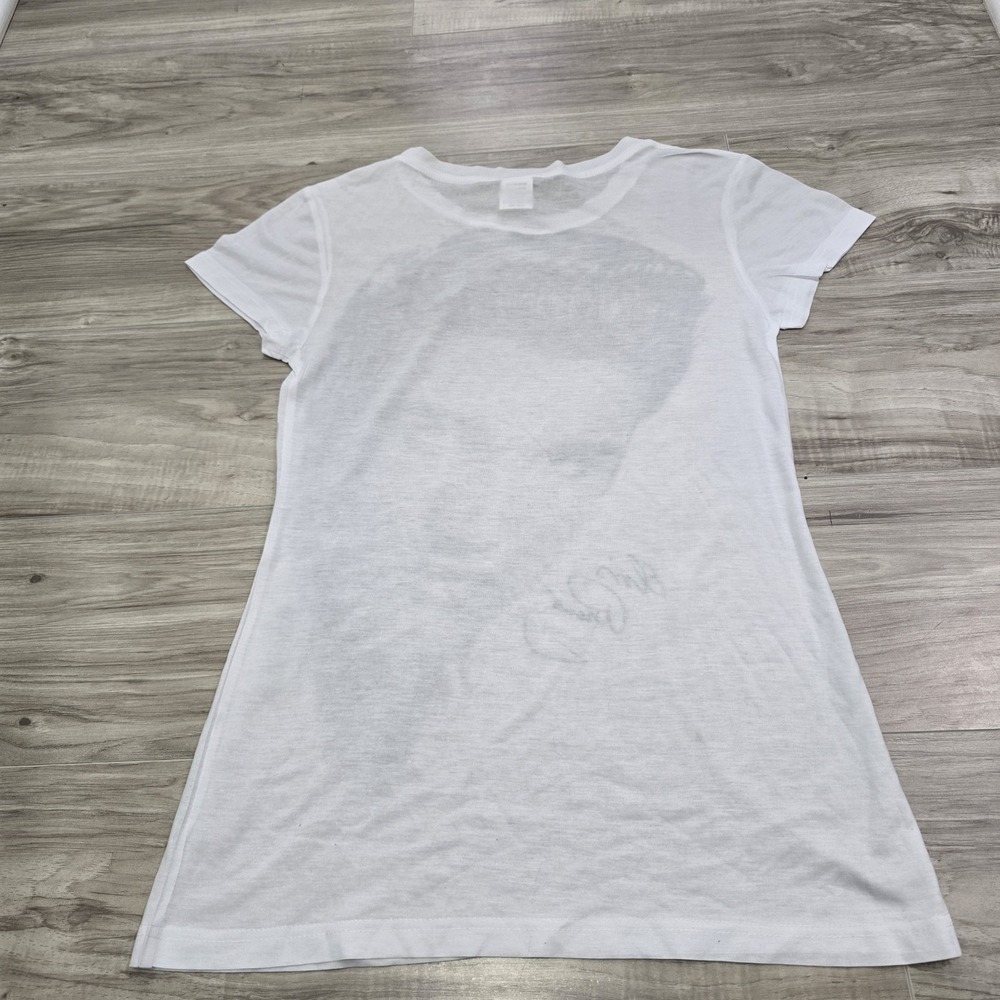 Elvis Presley Big Face Graphic Print White Shirt 2015 Youth XL - Picture 8 of 10